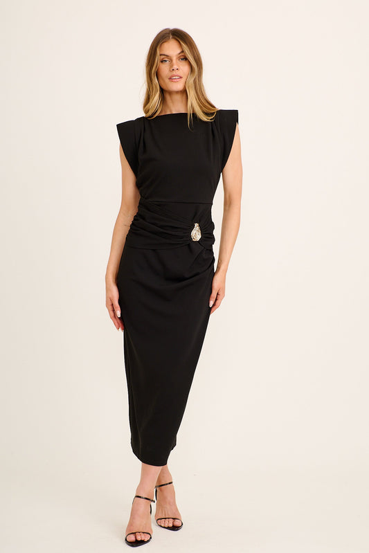 Vestido largo Sabine Negro