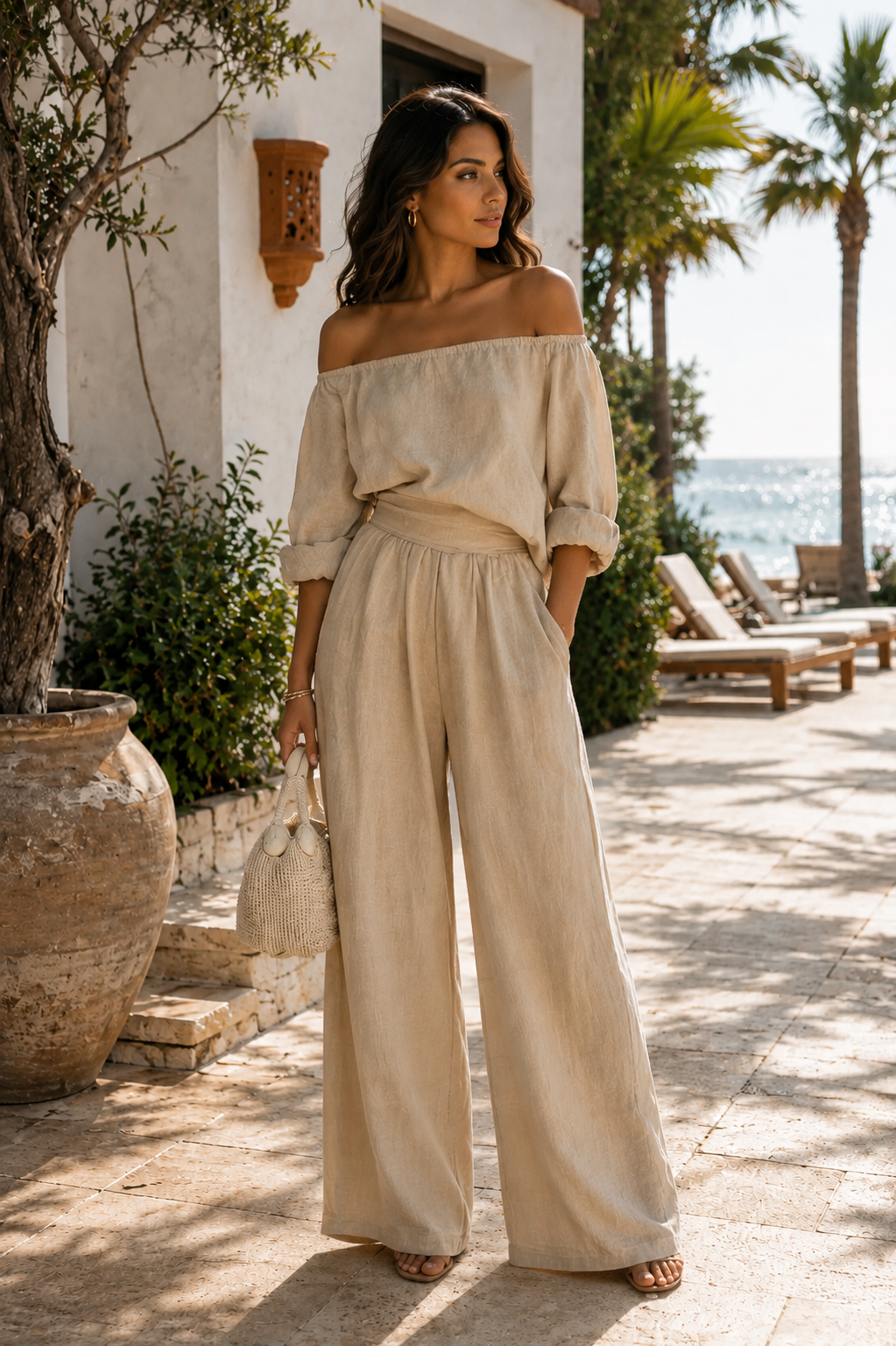 Arabella | Conjunto exclusivo con efecto lino para un verano con estilo