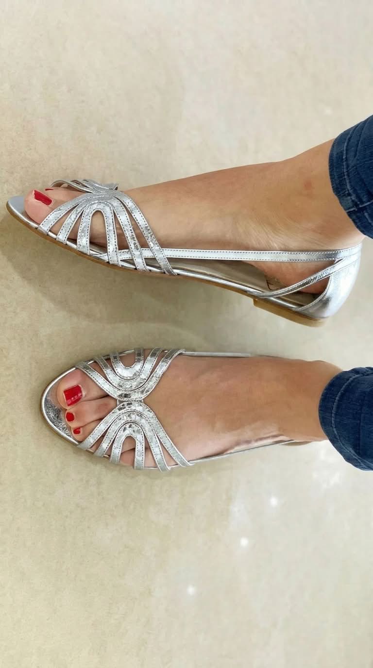 Eleonora | Sandalias Doradas de Verano Ligeras