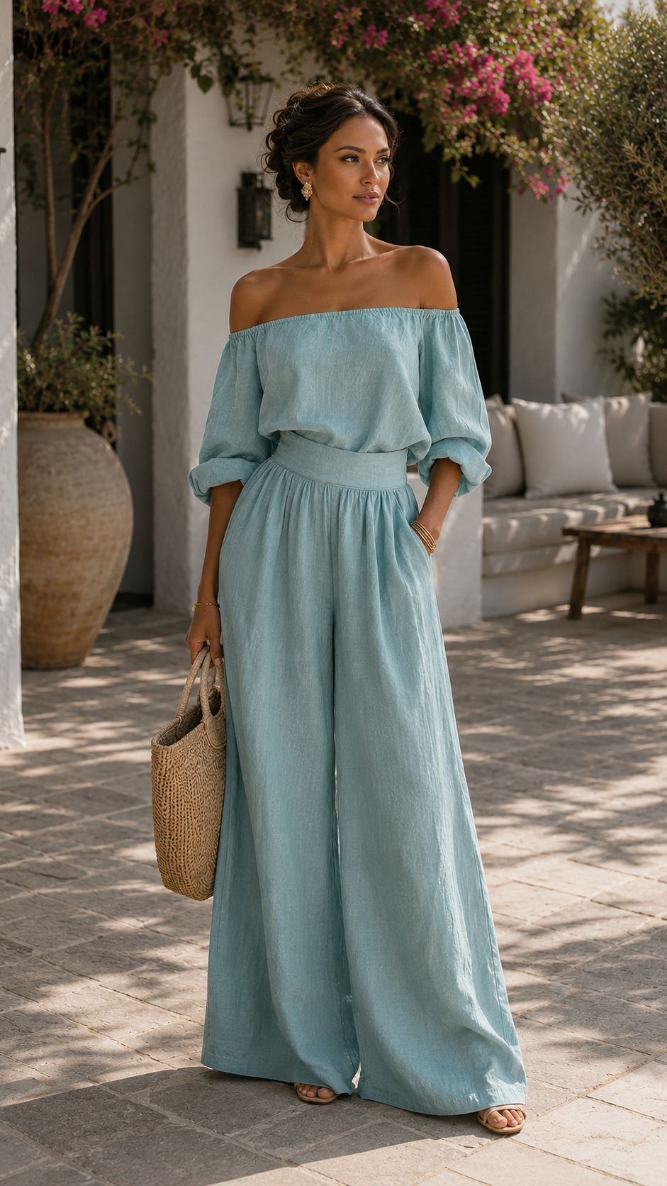 Arabella | Conjunto exclusivo con efecto lino para un verano con estilo