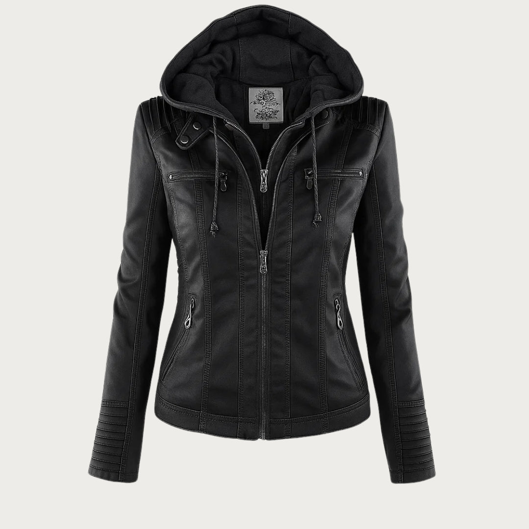 Flavia | Chaqueta de Cuero Robusta y Elegante