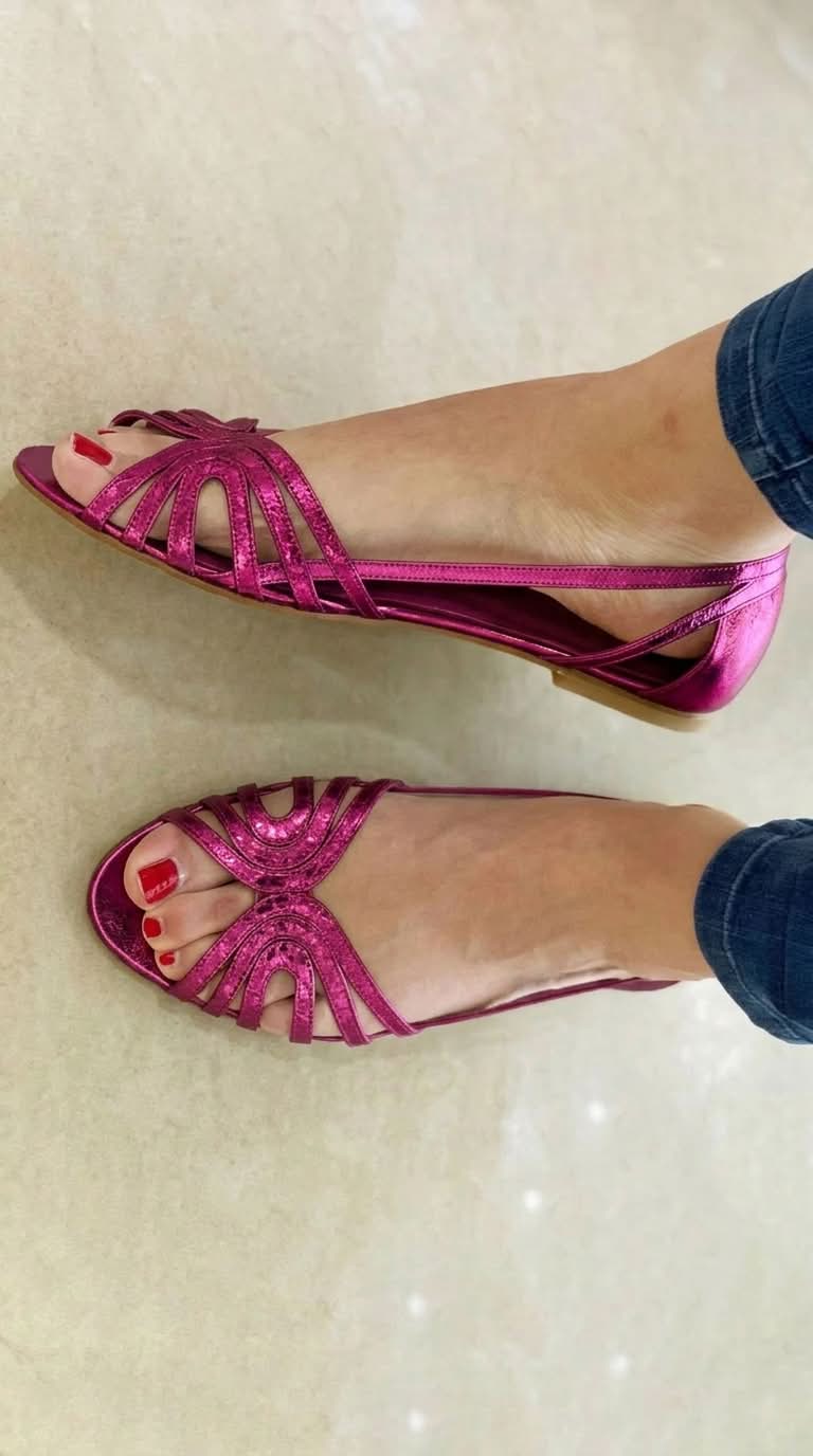 Eleonora | Sandalias Doradas de Verano Ligeras