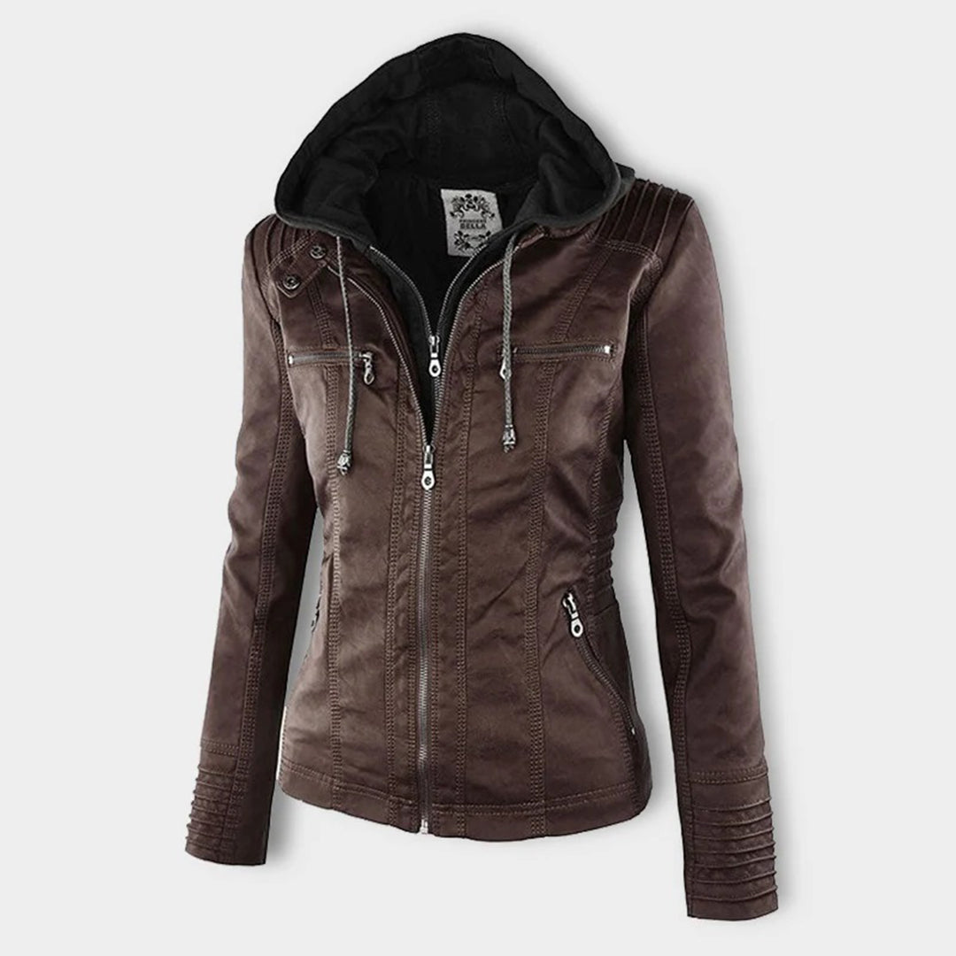 Flavia | Chaqueta de Cuero Robusta y Elegante