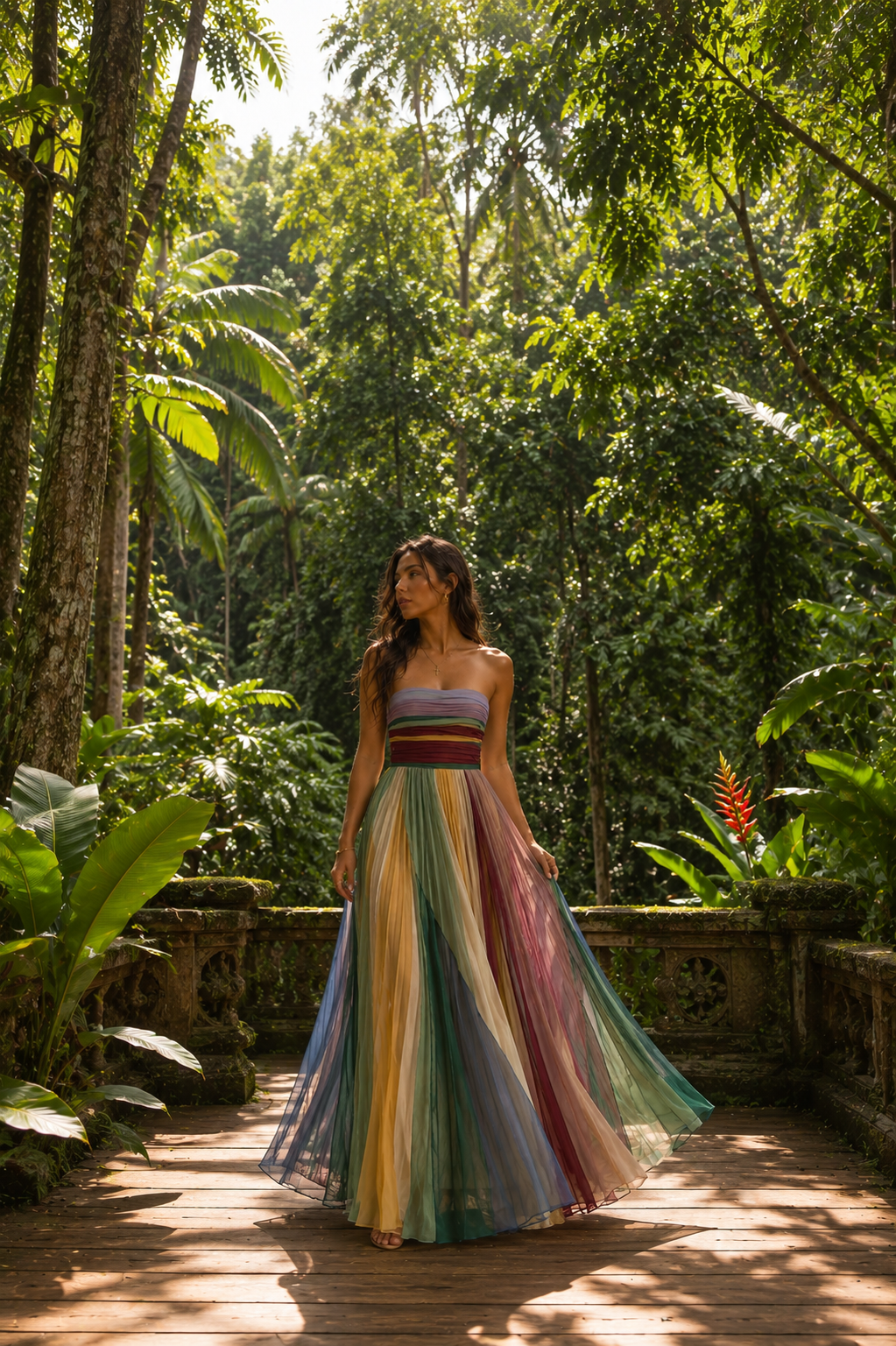 Thirza - Vestido Plisado Multicolor | Edición Especial
