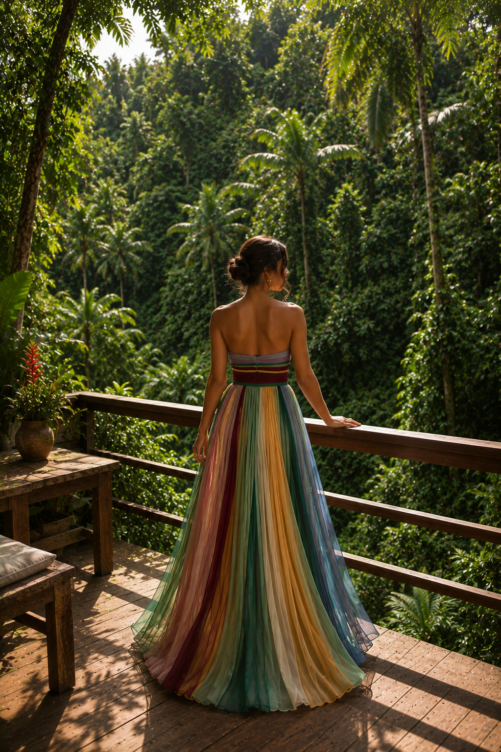 Thirza - Vestido Plisado Multicolor | Edición Especial