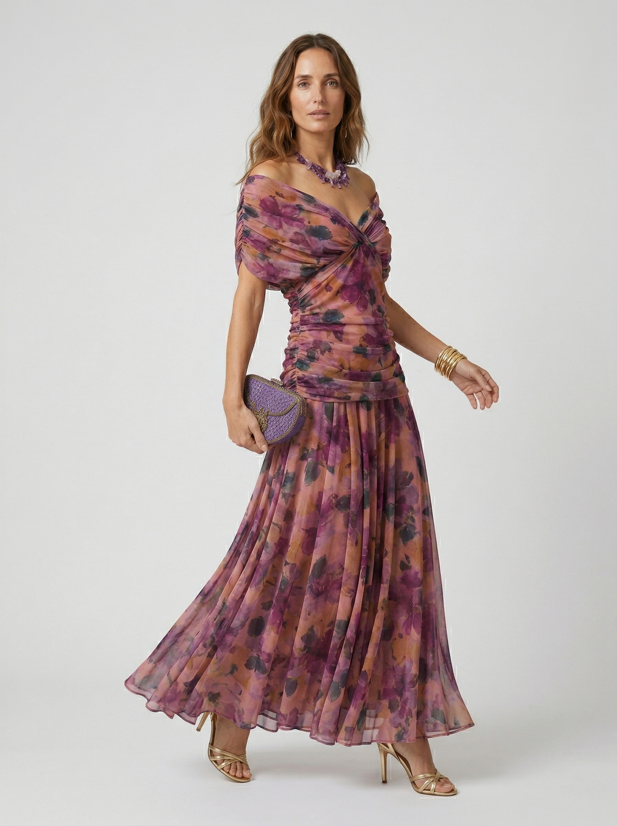 Nora | Vestido largo con escote en v - EDICIÓN LIMITADA
