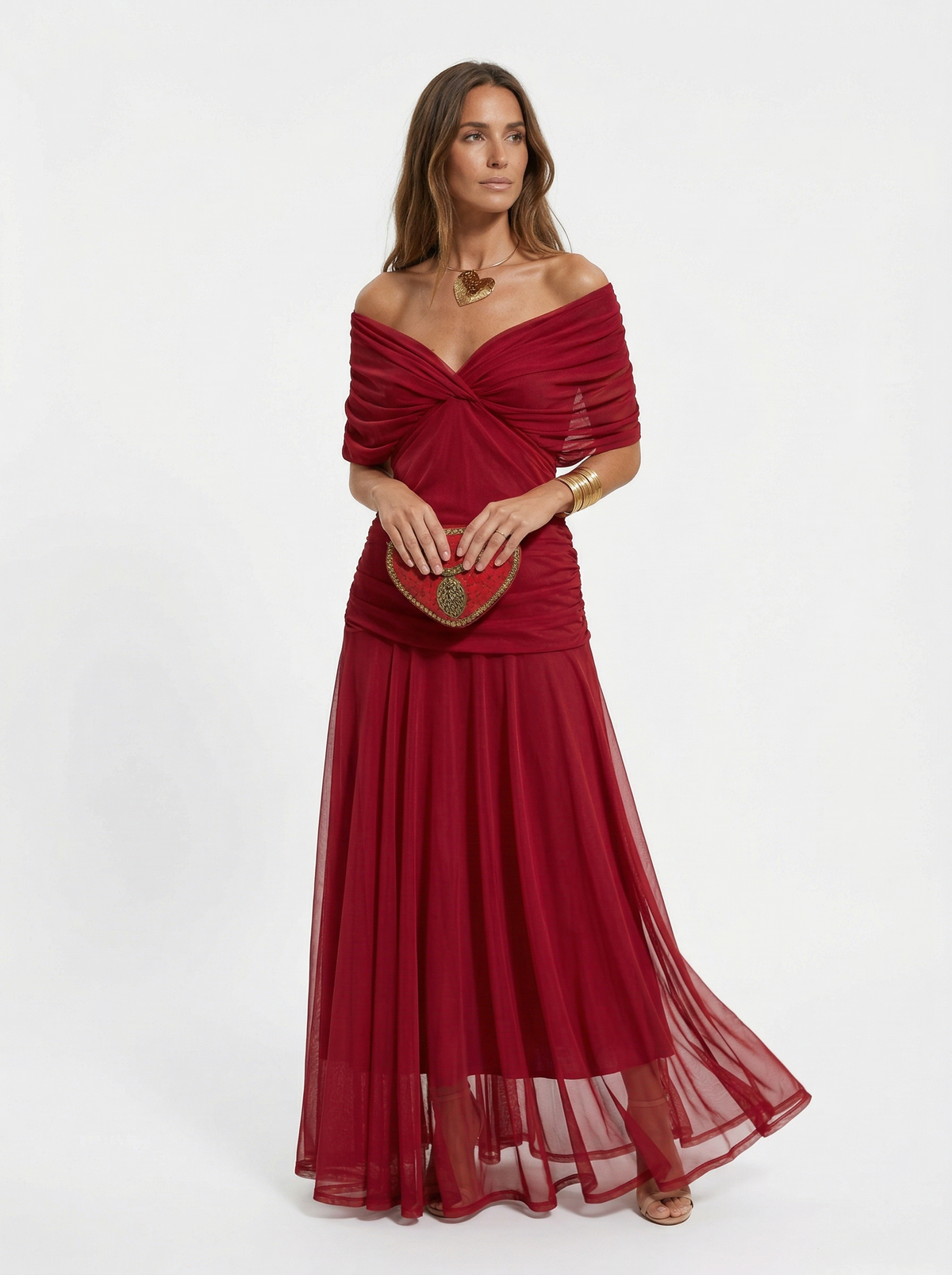Nora | Vestido largo con escote en v - EDICIÓN LIMITADA