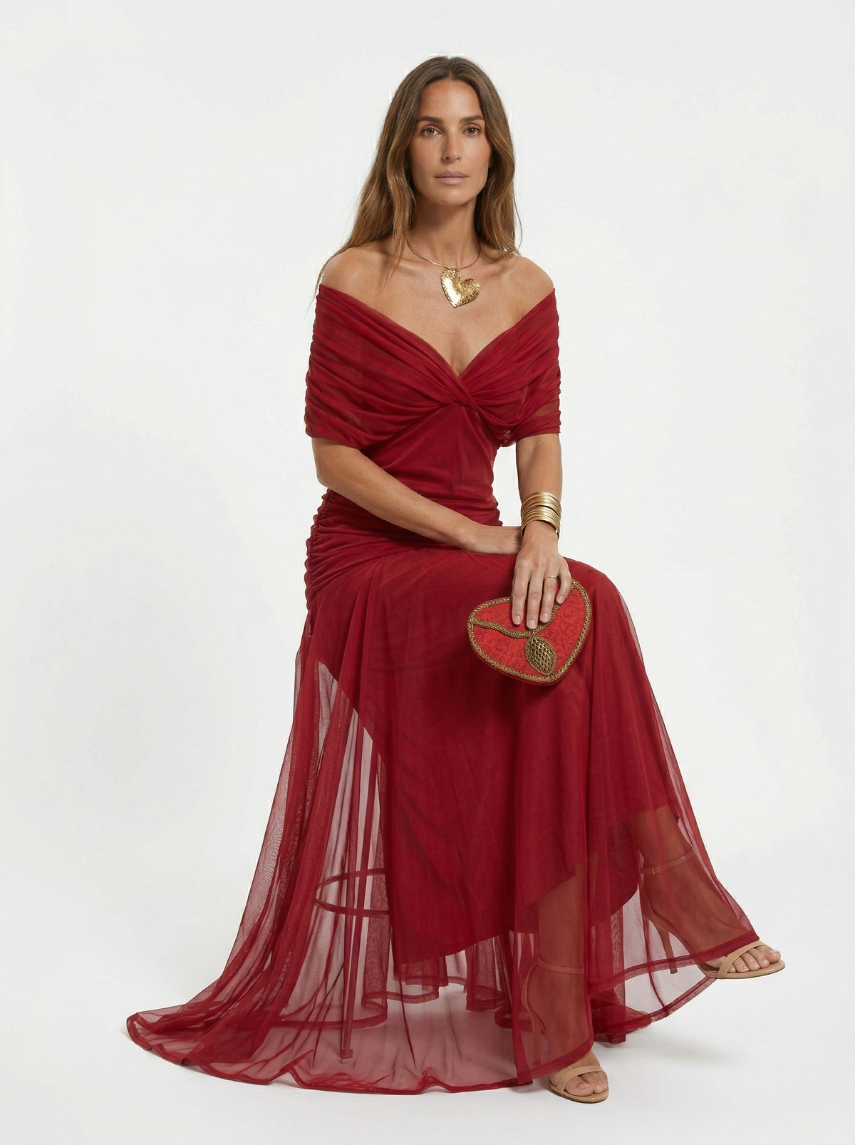 Nora | Vestido largo con escote en v - EDICIÓN LIMITADA