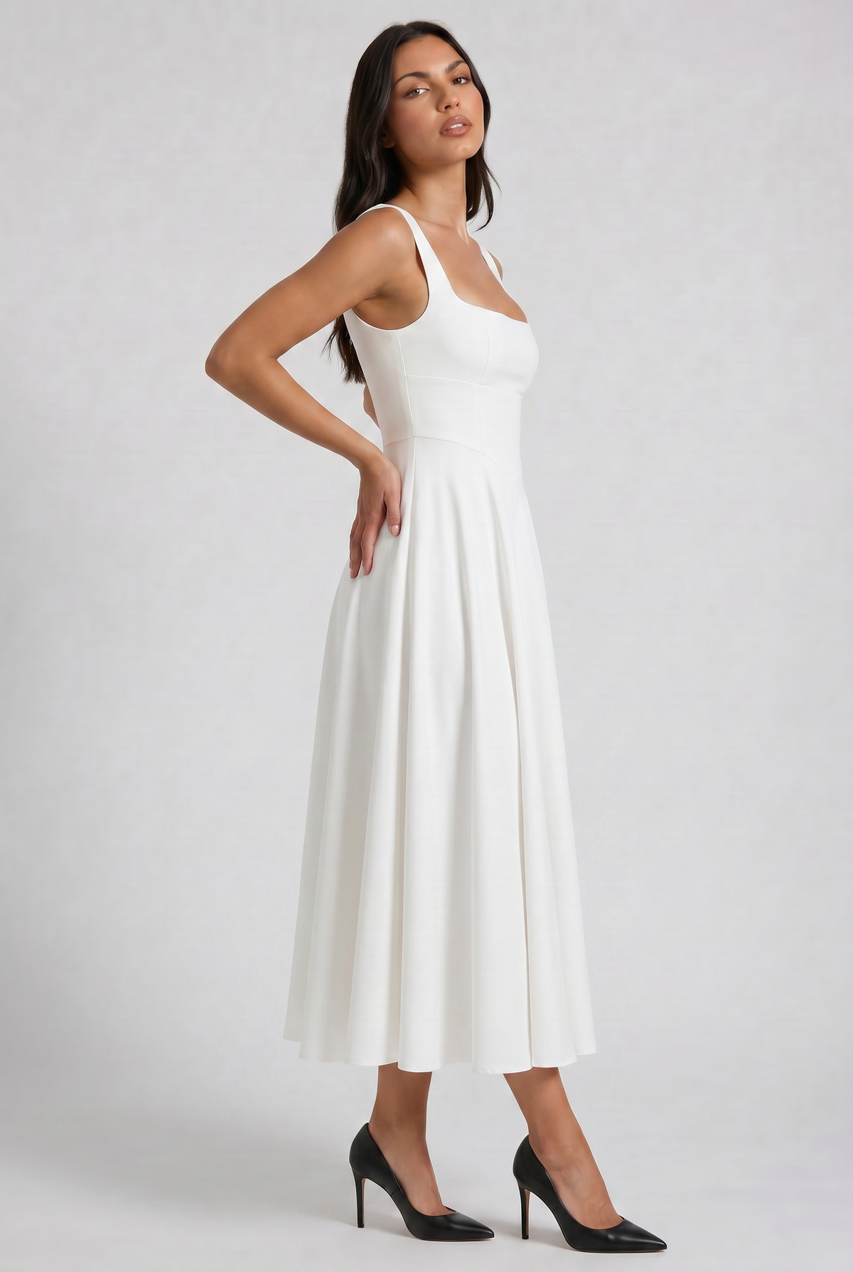 Lena - Vestido Midi Entallado
