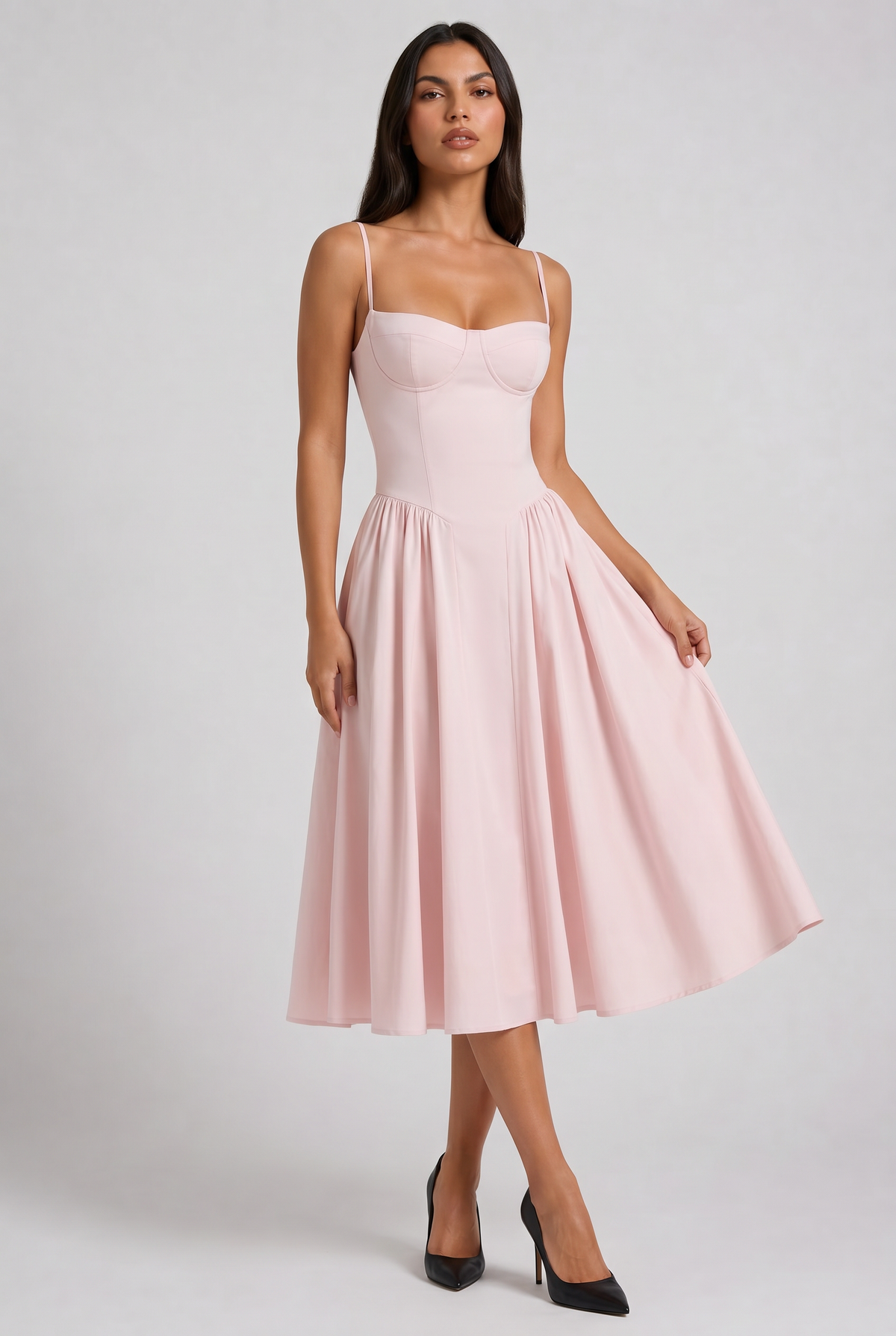 Nea - Vestido Corset con Falda Acampanada