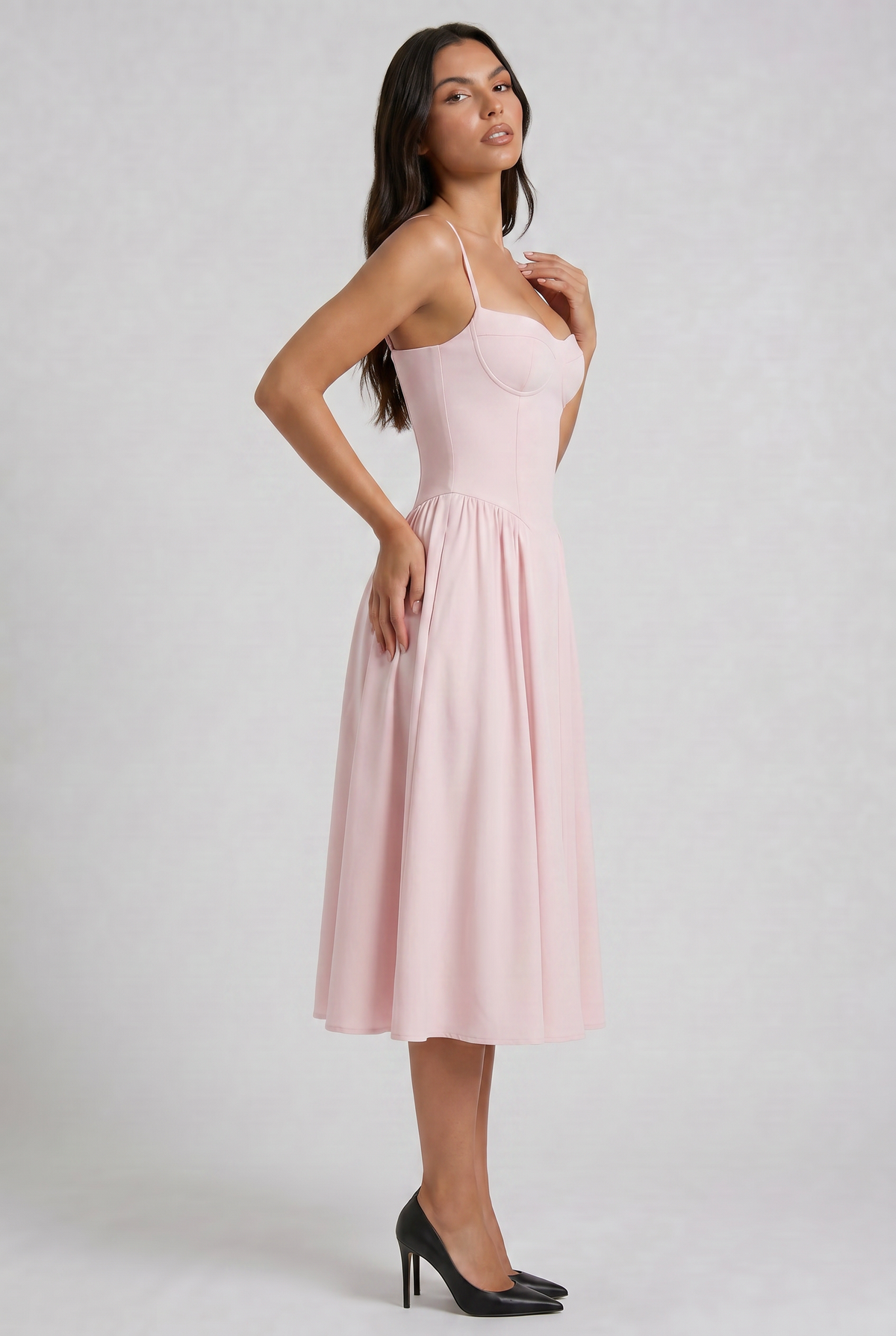 Nea - Vestido Corset con Falda Acampanada