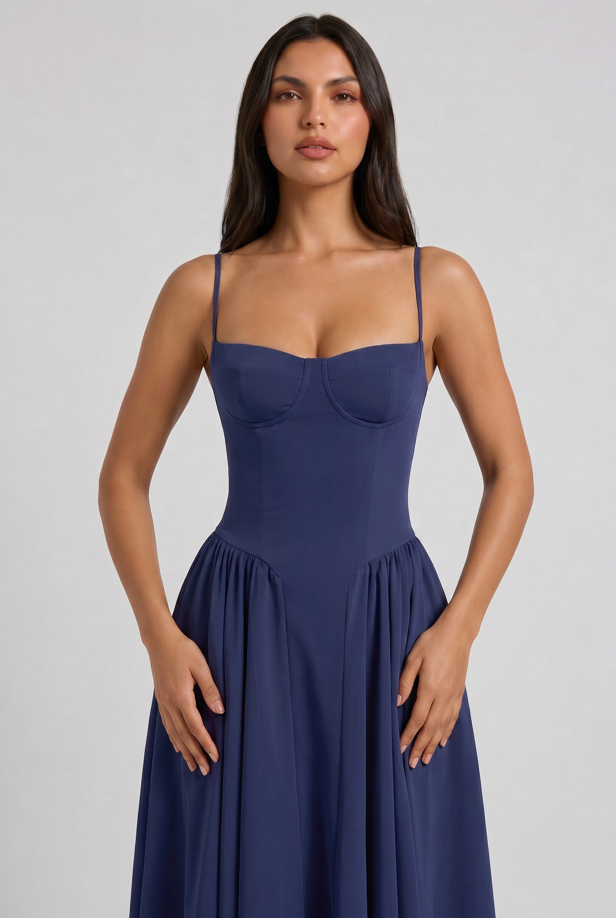Nea - Vestido Corset con Falda Acampanada