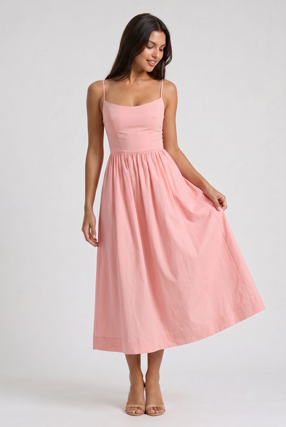 Keana - Vestido Midi con Tirantes Ajustables