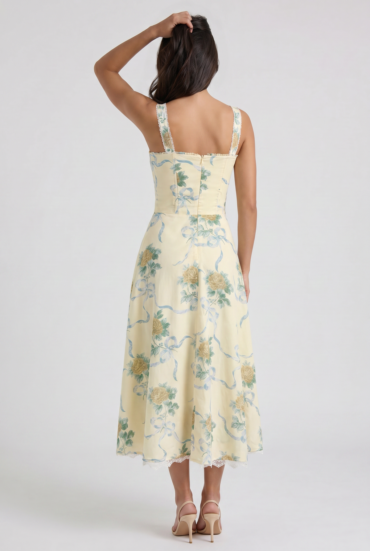 Lynn - Vestido Midi Corset Floral