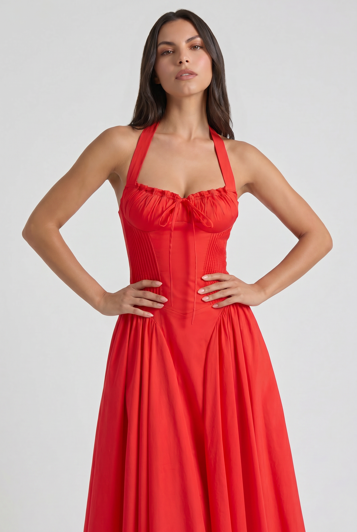 Aurora - Vestido Corset Rojo