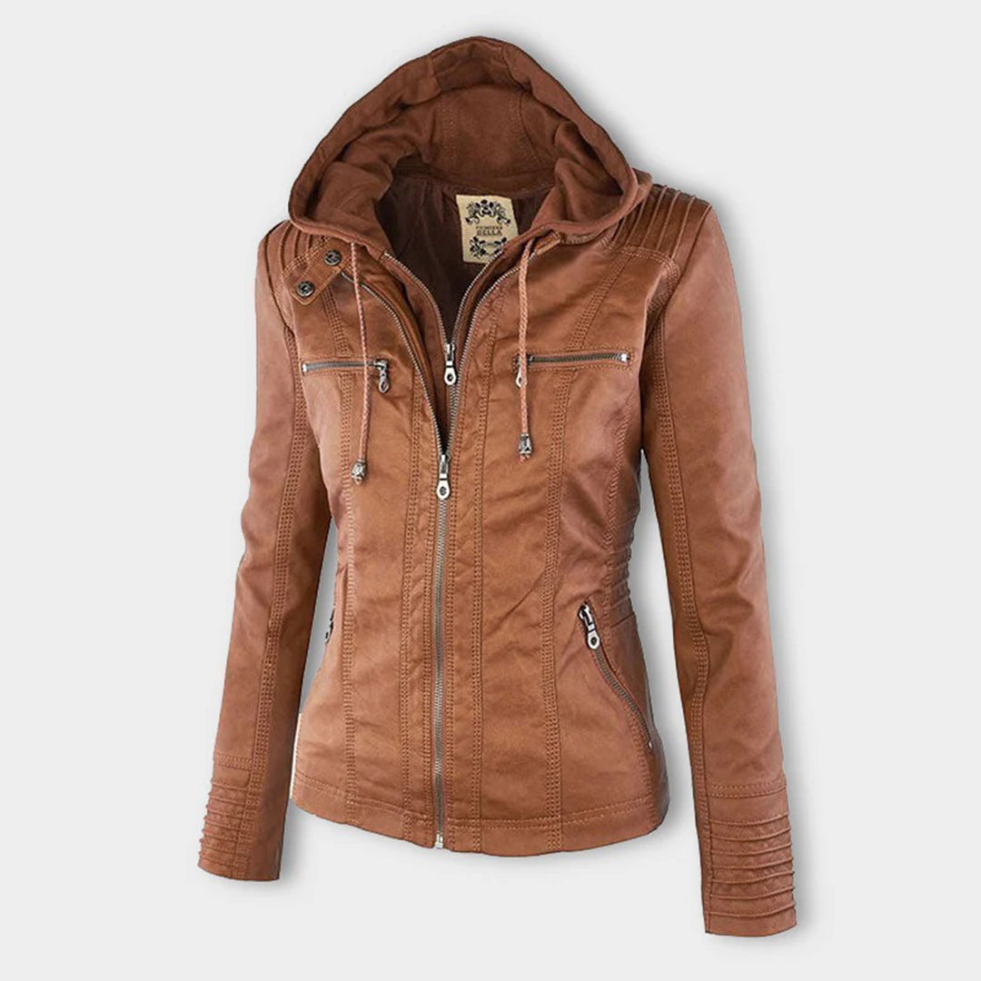 Flavia | Chaqueta de Cuero Robusta y Elegante