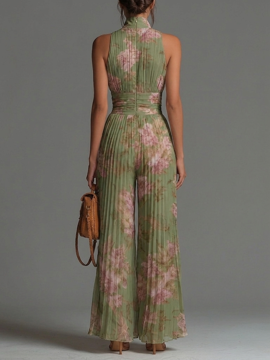 Talia | Mono Floral con Cremallera