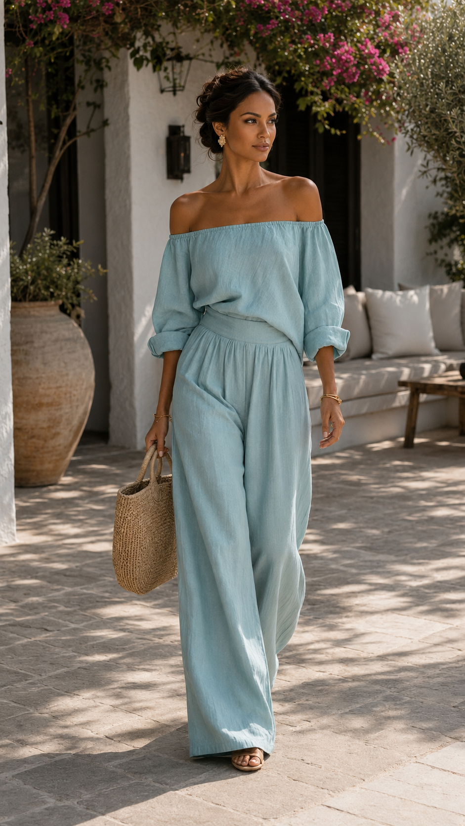 Arabella | Conjunto exclusivo con efecto lino para un verano con estilo