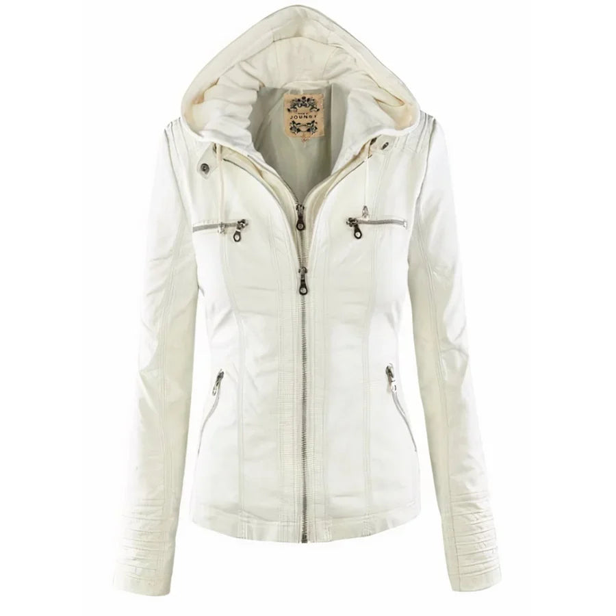 Flavia | Chaqueta de Cuero Robusta y Elegante